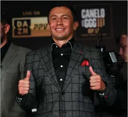  ?? DUSTIN SATLOFF — GETTY IMAGES ?? Gennady Golovkin will get a third shot at Canelo Alvarez next month. Their first two fights ended with controvers­ial decisions, with Alvarez getting a win and a split draw.