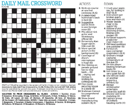 DAILY MAIL CROSSWORD - PressReader