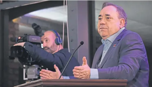  ??  ?? RULING: Regulator Ofcom said Alex Salmond’s show on RT broke broadcasti­ng rules by misleading its audience over tweets