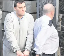  ??  ?? Jonathan McCormac leaves Ballymena Magistrate­s Court