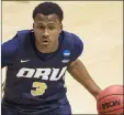  ?? The Associated Press ?? Max Abmas has been big for Oral Roberts, scoring 29 points against Ohio State and 26 against Florida.