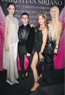  ?? ?? Coco Rocha, Christian Siriano, Selma Blair and Sylvia Mantella