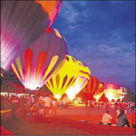  ?? FILE PHOTO ?? The annual Sky High Hot Air Balloon Festival at Callaway Gardens will take place Labor Day weekend.