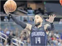  ??  ?? Point guard D.J. Augustin said with the Magic in the thick of the playoff chase they can’t – and won’t – take any opponent lightly.