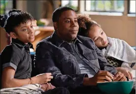  ??  ?? This image released by NBC shows, from left, Dani Lane as Aubrey, Kenan Thompson as Kenan, and Dannah Lane as Birdie in a scene from the new comedy series, “Kenan.”