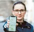  ??  ?? So einen Vogel hat Reporterin Sarah auf den Handy‰Stadtplan gezeichnet.