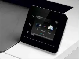  ??  ?? BELOW The intuitive, smooth and colourful touchscree­n can be raised or “flattened”