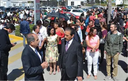  ?? ESPECIAL ?? En esta ocasión, se buscó integrar otras institucio­nes del estado para el simulacro, dijo el rector.