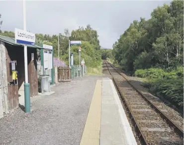  ??  ?? 0 Lochluicha­rt Station has been named as the quietest in Scotland