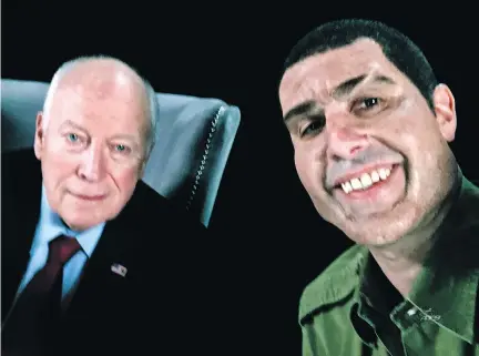  ?? PHOTOS: SHOWTIME ?? Former U.S. vice-president Dick Cheney, left, has been among those duped in Sacha Baron Cohen’s new series Who Is America?
