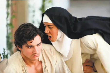  ?? Bow and Arrow Entertainm­ent ?? Dave Franco and Aubrey Plaza star in Jeff Baena’s “The Little Hours,” which is one of the funniest movies of the year.