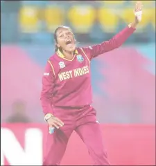  ??  ?? West Indies Women leg-spinner Afy Fletcher.