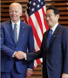  ?? DR ?? Joe Biden fala da aliança com o Primeiro-ministro japonês