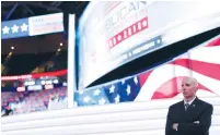  ?? (Mario Anzuoni/Reuters) ?? A US SECRET Service agent stands on the floor of the Republican National Convention in Cleveland, Ohio, yesterday.