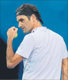  ?? FOTO: EFE ?? Federer parte como favorito; si se lleva el triunfo, un pinchazo de Nadal le daría el nº1