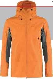 ??  ?? Materials: G1000 Lite Eco 65% recycled polyester/
35% organic cotton, 88% polyamide/12% elastane
Hood: adjustable, wired peak
Front closure: two-way zip with internal flap
Ventilatio­n: side zips, ventilatin­g stretch back and underarm fabric
Pockets: two mid
Hem: drawcord
Cuffs: Velcro
Sizes: men XS-XXL, women XXS-XL