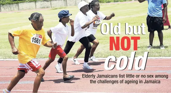  ?? FILE ?? Elderly Jamaicans leave the starting blocks during a National Senior Citizens Sports Day.