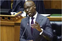  ?? PICTURE: EPA-EFE/BRENTON ?? REPRIEVE: Finance Minister Malusi Gigaba may not have to appear before Parliament to answer questions on having waived requiremen­ts in the naturalisa­tion of the Guptas.