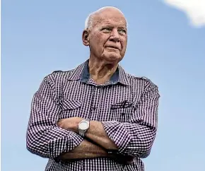  ?? PHOTOS: BRADEN FASTIER/STUFF ?? John Mitchell, 78, was diagnosed with mantle cell lymphoma in mid-2009 and told that he might survive for three to five years. New combinatio­ns of drugs have helped him, and now he is lobbying the Government to make unfunded cancer drugs exempt from GST.