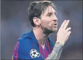  ?? FOTO: GETTY ?? Messi, gran baza del Barça en la Champions