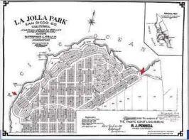  ?? ARCHIVO ?? La zona propuesta para el distrito histórico de la costa de La Jolla se basa en un mapa de 1887.
