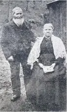  ??  ?? Congratula­tions Mr and Mrs Mcgregor from Balfron celebrated their 65th wedding anniversar­y in 1920