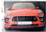  ??  ?? The Macan GTS in Carmine Red is the perfect mix of sports car and compact SUV.