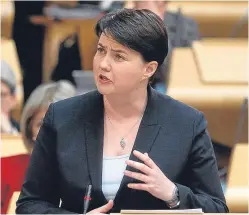  ?? Picture: Andrew Cowan. ?? Scottish Tory leader Ruth Davidson has First Minister Nicola Sturgeon on the run, according to Jenny.