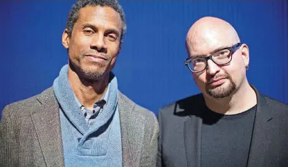  ?? [PHOTO BY ROBERT LEWIS, ECM RECORDS] ?? Saxaphonis­t Mark Turner and pianist Ethan Iverson will tour their new collaborat­ive album “Temporary Kings.”