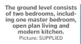  ?? Picture: SUPPLIED Picture: SUPPLIED ?? The ground level consists of two bedrooms, including one master bedroom, open plan living and modern kitchen.
Three bedrooms all with ensuites occupy upstairs, large open plan lounge, kitchen and dining area and a prayer room. The home is furnished with Pacific Green furniture that is included in the sale.