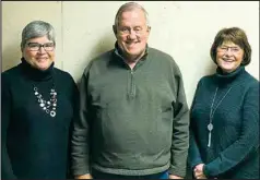  ?? TR Photo ?? Barnes County Salvation Army Chairman Lee Isenssee pictured with co-chairwomen Naomi and Lenora.