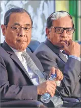  ??  ?? “See I don't want the controvers­y to be dragged. I want it to die,” Justice Sikri told PTI on the sidelines of a private function where CJI Gogoi was also present.