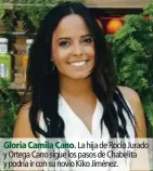  ??  ?? Gloria Camila Cano. La hija de Rocío Jurado y Ortega Cano sigue los pasos de Chabelita y podría ir con su novio Kiko Jiménez.