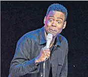  ??  ?? There was no sense of Chris Rock being yesterday’s man in his show at Manchester – he is ferociousl­y funny as ever