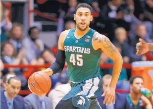  ?? WINSLOW TOWNSON/THE ASSOCIATED PRESS ?? Michigan State’s Denzel Valentine is the AP player of the year after averaging 19.4 points, 7.6 rebounds and 7.6 assists a game.