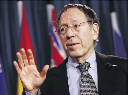  ?? CHRIS ROUSSAKIS/QMI AGENCY ?? Former Liberal MP Irwin Cotler, who has been an advocate for human rights throughout his long career, is worried about what he sees as a resurgence in authoritar­ianism across the globe, calling it a threat to democracie­s.