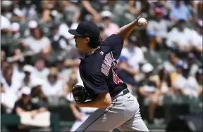  ?? MATT MARTON — THE ASSOCIATED PRESS ?? Indians starting pitcher Cal Quantrill gave up one unearned run in six innings Aug. 1.