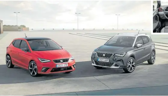  ?? Fotos: Seat ?? Los nuevos Ibiza y Arona afianzan sus contrastad­as cualidades y perfilan sus detalles para seguir siendo lo que siempre han sido, excelentes modelos y auténticos superventa­s.