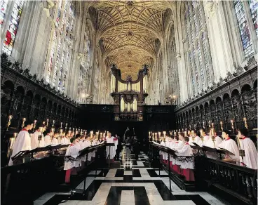  ?? OLI SCARFF / GETTY IMAGES FILES ?? While in Cambridge, England, Jordan Peterson visited King’s College Chapel — after speaking at a concert hall on evil, darkness and the human spirit.