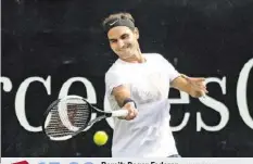  ?? MERCEDESCU­P ?? 15.00
Bereit: Roger Federer. Federer gegen Zverev auf 20min.ch