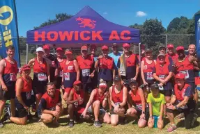  ?? ?? Howick Athletic Club was well represente­d at the 2023 Ronnie Davel in Hilton.