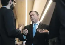  ?? DARREN CALABRESE/THE CANADIAN PRESS FILES ?? UCP Leader Jason Kenney, above, was expected to lend his support to New Brunswick Conservati­ve Leader Blaine Higgs at a couple of election events Sunday and Monday.