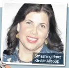  ??  ?? Smashing time: Kirstie Allsopp