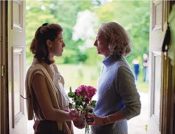  ?? SANDRO KOPP/A24 ?? Honor Swinton Byrne, left, and Tilda Swinton in “The Souvenir Part II.”