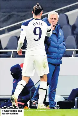  ??  ?? > Gareth Bale and Jose Mourinho