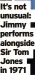  ?? ?? It’s not unusual: Jimmy performs alongside Sir Tom Jones in 1971