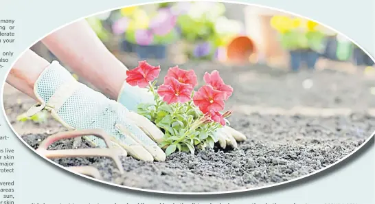  ?? Picture: BOBVILA.COM ?? It is important to protect your hands while working in the dirt and enjoying your time in the garden.