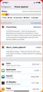  ??  ?? iOS analysiert den Speicher und gibt auch gleich Tipps, wie man Platz sparen kann.
