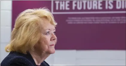  ??  ?? Hearts chair Ann Budge vowed not to ‘lose the war’ after her side’s relegation was confirmed