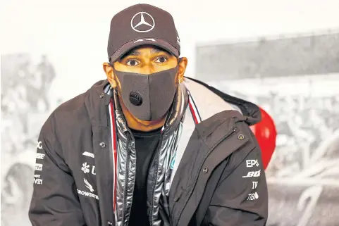  ?? REUTERS ?? Mercedes driver Lewis Hamilton during a press conference at the Eifel Grand Prix.